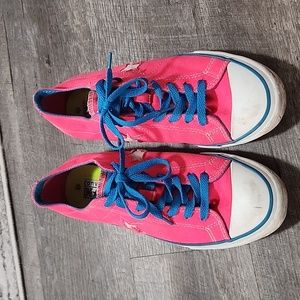 Hot pink Converse sneakers